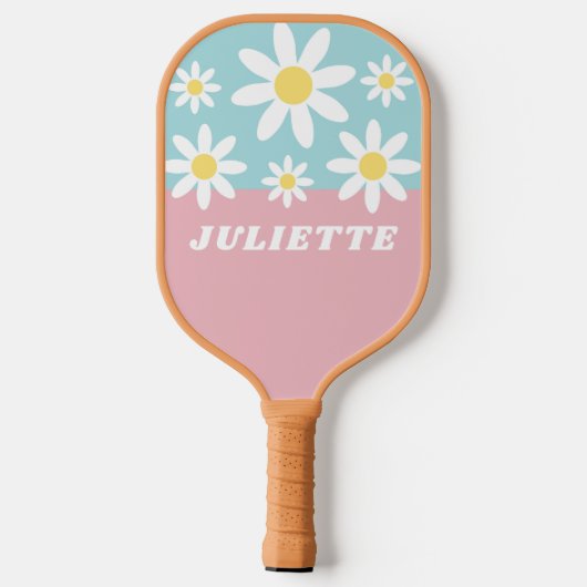 Retro Daisy Pickleball Paddle (Achterkant)