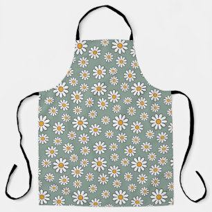 Retro Daisy Print Schort