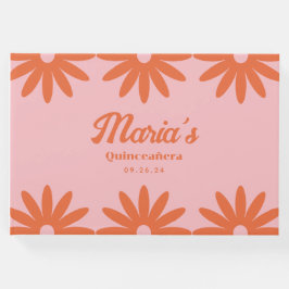 Retro Daisy Quinceanera Gastenboek