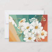 Retro Daisy Rainbow Birthday Bedankt (Achterkant)