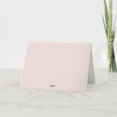 Retro Daisy Roze boho dank je Bedankkaart (Achterkant)