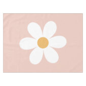 Retro daisy roze boho tafelkleed (Voorkant (Horizontaal))
