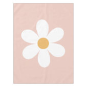 Retro daisy roze boho tafelkleed (Voorkant)