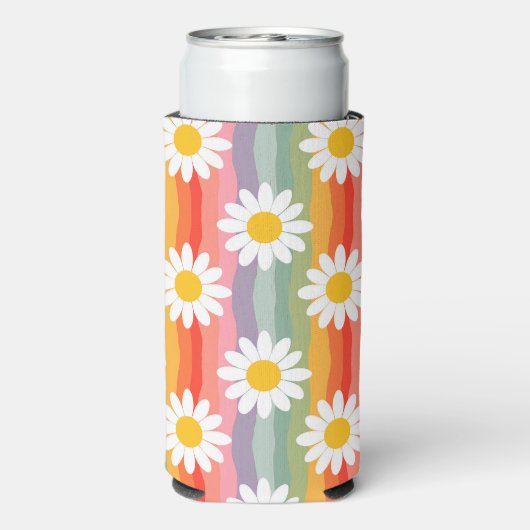 Retro Daisy Seltzer Blikjeskoeler (Seltzer Achterkant)