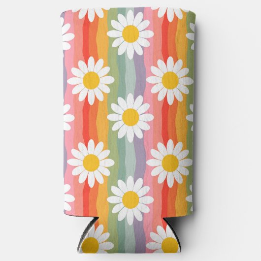 Retro Daisy Seltzer Blikjeskoeler (Voorkant)