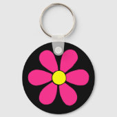 Retro Daisy Sleutelhanger (Voorkant)