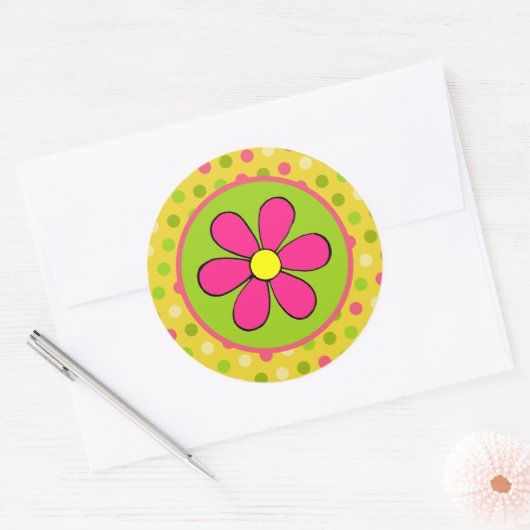 Retro Daisy Stickers (Envelop)