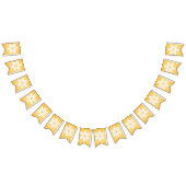 Retro Daisy Sunburst Gele Bunting Vlaggen | groovy Vlaggetjes (Alle)