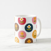 Retro Daisy Teen Girl Coffee Mok (Voorkant rechts)