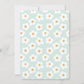 Retro Daisy Verjaardag Slumber Party Kaart (Achterkant)
