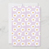Retro Daisy Verjaardag Slumber Party Kaart (Achterkant)