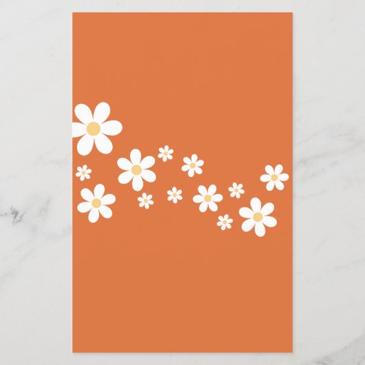 Retro Daisy vrijgezellenfeest Game Flyer (Achterkant)