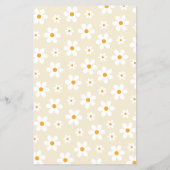 Retro Daisy vrijgezellenfeest Game Flyer (Achterkant)