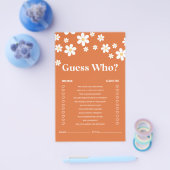 Retro Daisy vrijgezellenfeest Game Flyer (Enkel)