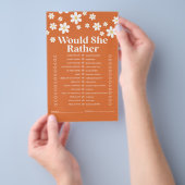 Retro Daisy vrijgezellenfeest Game Flyer (Hand)