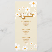 Retro Daisybruidssluitermenu Menu (Voorkant)