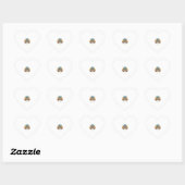 Retro Dalmatische Vader Hond Liefhebber Design_1 Hart Sticker (Vel)