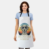 Retro Dalmatische Vader Hond Liefhebber Design_1 Schort (Gedragen)