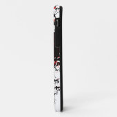 Retro Damask Patroon met Monogram Letter N Case-Mate iPhone Case (Achterkant/links)