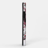 Retro Damask Patroon met Monogram Letter N Case-Mate iPhone Case (Achterkant/rechts)