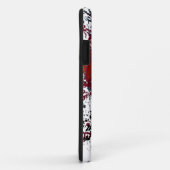 Retro Damask Patroon met Monogram Letter R Case-Mate iPhone Case (Achterkant/rechts)