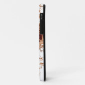 Retro Damask Patroon met Monogram Letter S Case-Mate iPhone Case (Achterkant/links)