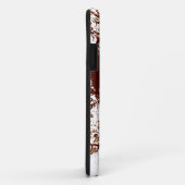 Retro Damask Patroon met Monogram Letter S Case-Mate iPhone Case (Achterkant/rechts)