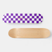 Retro dambordpatroon Paarse Persoonlijk Skateboard (Horizontaal)