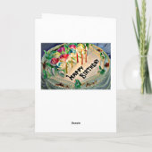 Retro Dame Birthday Card voor hem Kaart (Achterkant)