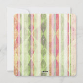 Retro dame Kerstboom Kerstkaart (Achterkant)