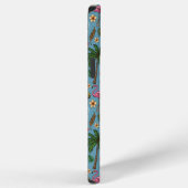 Retro dame surfer patroon iPhone hoesje (Rechterkant)