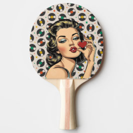 Retro Dame Tafeltennisbatje