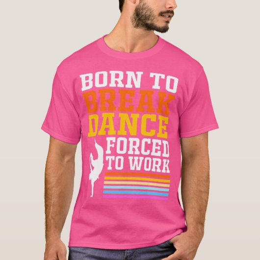 Retro Dance Boy Hip Hop Grappig Breakdancing T-shirt (Voorkant)