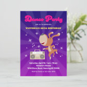 Retro Dance Disco Mijlpaal 60e Verjaardagsfeest Kaart (Staand voorkant)