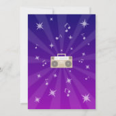 Retro Dance Disco Milestone 50e Verjaardag Hond De Kaart (Achterkant)