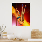 Retro Dance Entertainer Poster (Keuken)