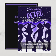 Retro Dance Feest Paars