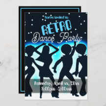 Retro Dance Feest Teal 
