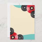 Retro  Dance Fifties Adult Party Kaart (Achterkant)