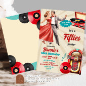 Retro  Dance Fifties Adult Party Kaart