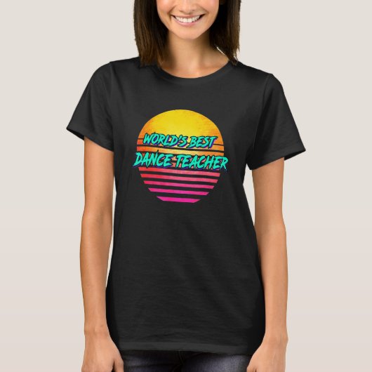 Retro Dance-leraar T-shirt (Voorkant)