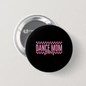 Retro Dance Mom Coquette Bow Geruite Dans Mama Ronde Button 5,7 Cm (Voorkant /achterkant)