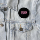 Retro Dance Mom Coquette Bow Geruite Dans Mama Ronde Button 5,7 Cm (In situ)