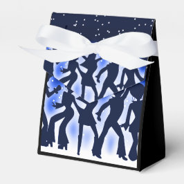 Retro Dance Party Blue Tent Bedankdoosjes