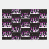 Retro Dance Party Collectie Inpakpapier Vel (Voorkant 3)