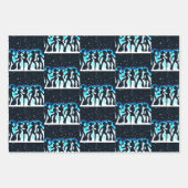 Retro Dance Party Collectie Inpakpapier Vel (Voorkant)