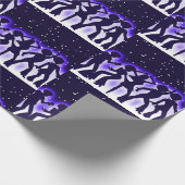 Retro Dance Party Paars Cadeaupapier (Hoek)
