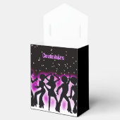 Retro Dance Party Roze Tent Bedankdoosjes (Geopend)
