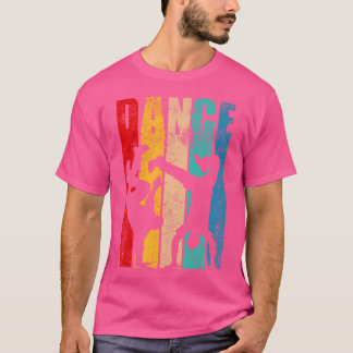 Retro Dance Silhouette Dancer Cool Hip Hop Break D T-shirt