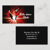 Retro Dance Studio Disco Stijl Visitekaartje (Voorkant / Achterkant)